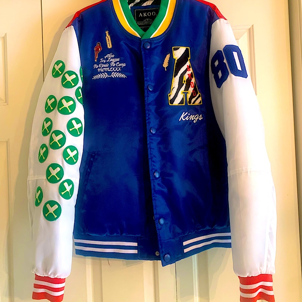AKOO MULTICOLOR XL MENS FLIGHT VARSITY JACKET
